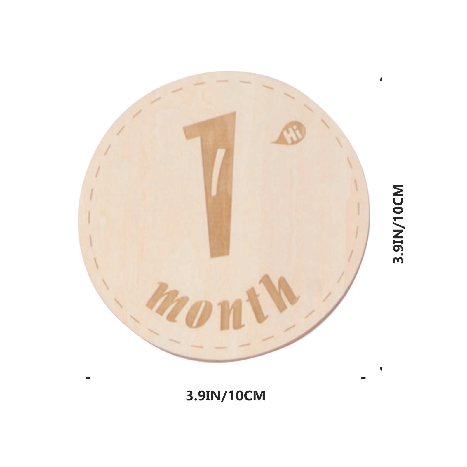 

12pcs Wooden Baby Month Cards Durable Premium Material Fine Workmanship Growth Recording Photo Props Infant Birthday Milestone