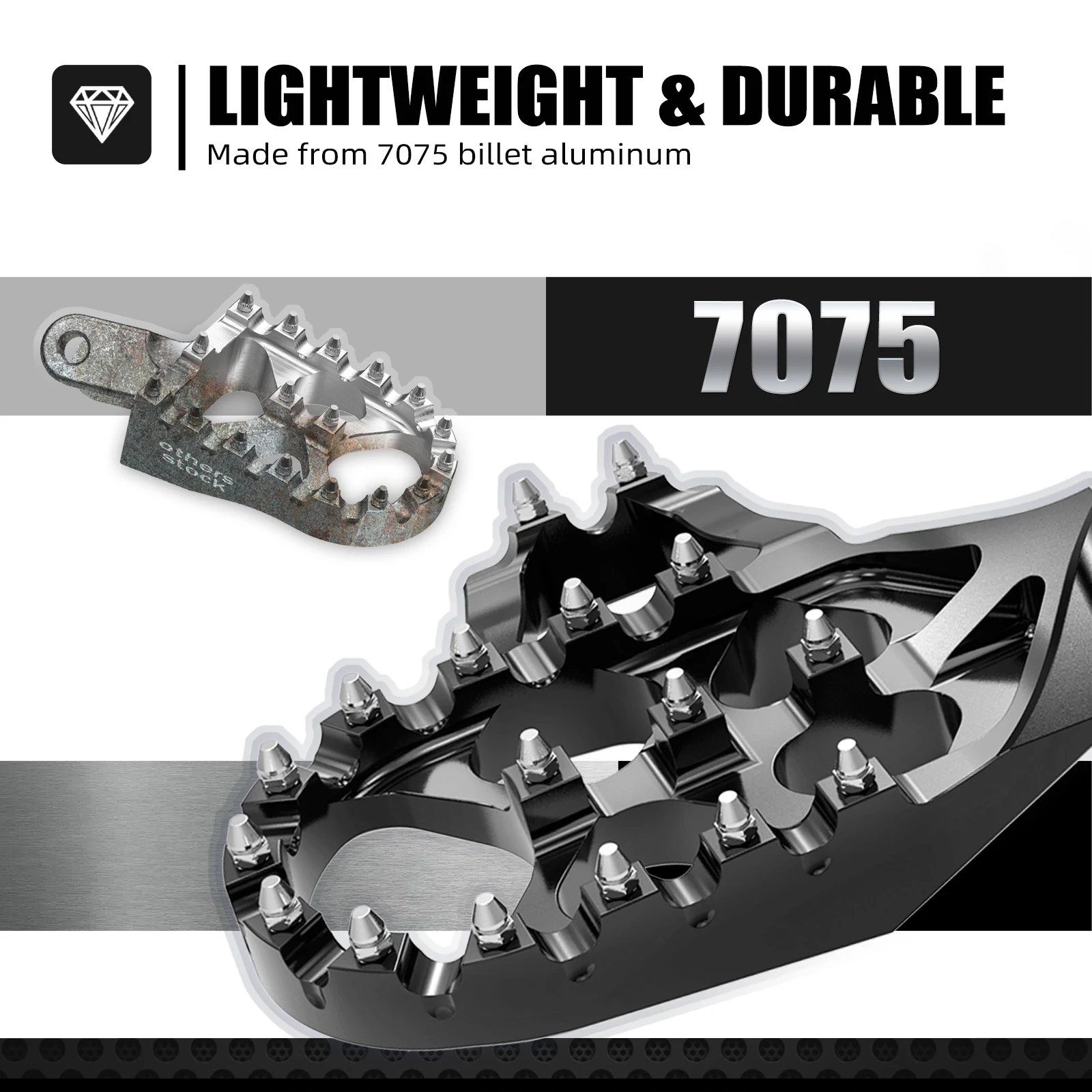 ل KTM EXC 300 2024 2025 موسع أوتاد القدمين مساند القدمين إلى الخلف EXC-F 350 SXF 450 XC XCF XCW ل Husqvarna TE300 GasGas EC300