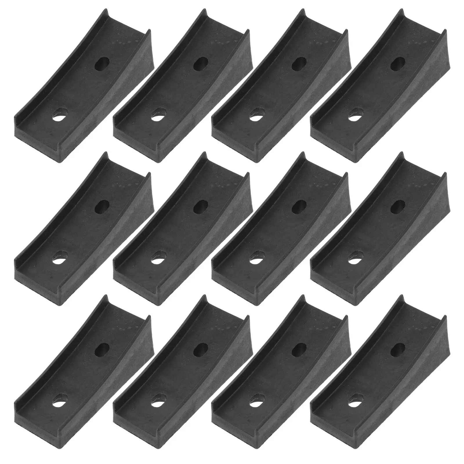 20Pcs Office Chair Footpads Boat Shape Arch Structured Chair Leg Floor Protectors Non Skid Anti Scratch Hardwood Carpet Tile