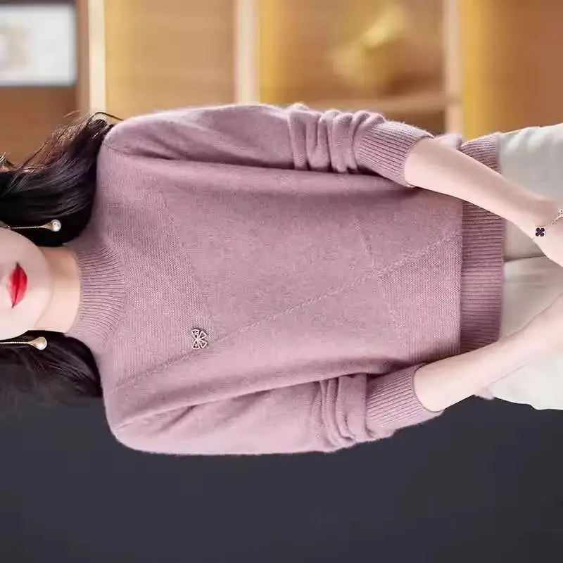 

Female Korean High Quality Wool Sweater Women Knitwear Short Thick Jacket Autumn Winter New Pullover Loose Bottom Shirt Ladies