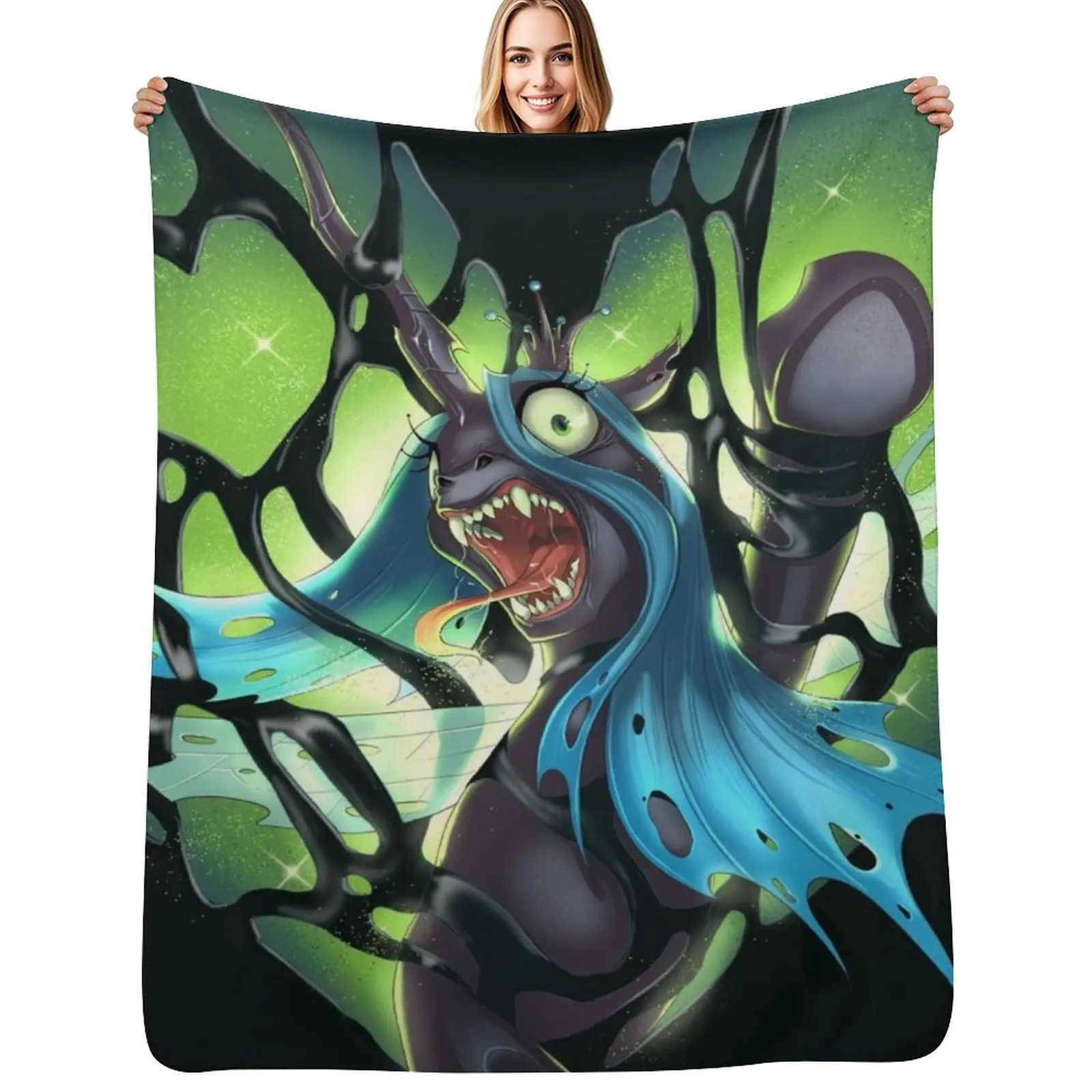 

Queen Chrysalis Throw Blanket for babies for sofa Decorative Throw Multi-Purpose Blankets