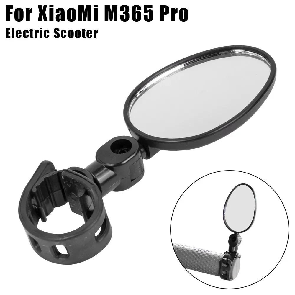 Handlebar Rear View Mirror Electric Scooter Accessories Wide Range Back Sight Reflector Adjustable Mirror For Xiaomi M365 1S Pro