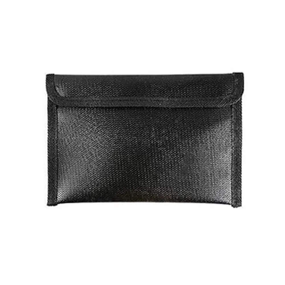

Waterproof Fireproof Document Bag S/M/L Zipper Closure Safety Cash Storage Pouch Signal Blocker Heat-resistant