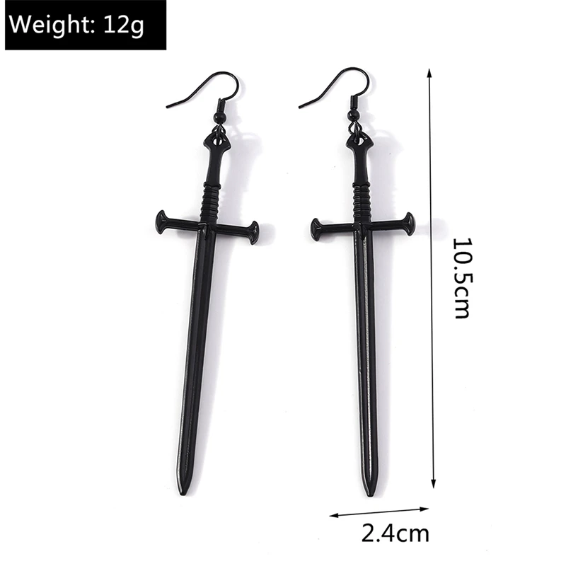 Neue Schwarze Kreuz Tropfen Ohrringe für Frauen Gothic Metall Kreuz Baumeln Haken Ohrringe Mädchen Partei Schmuck Zubehör – Detail 27