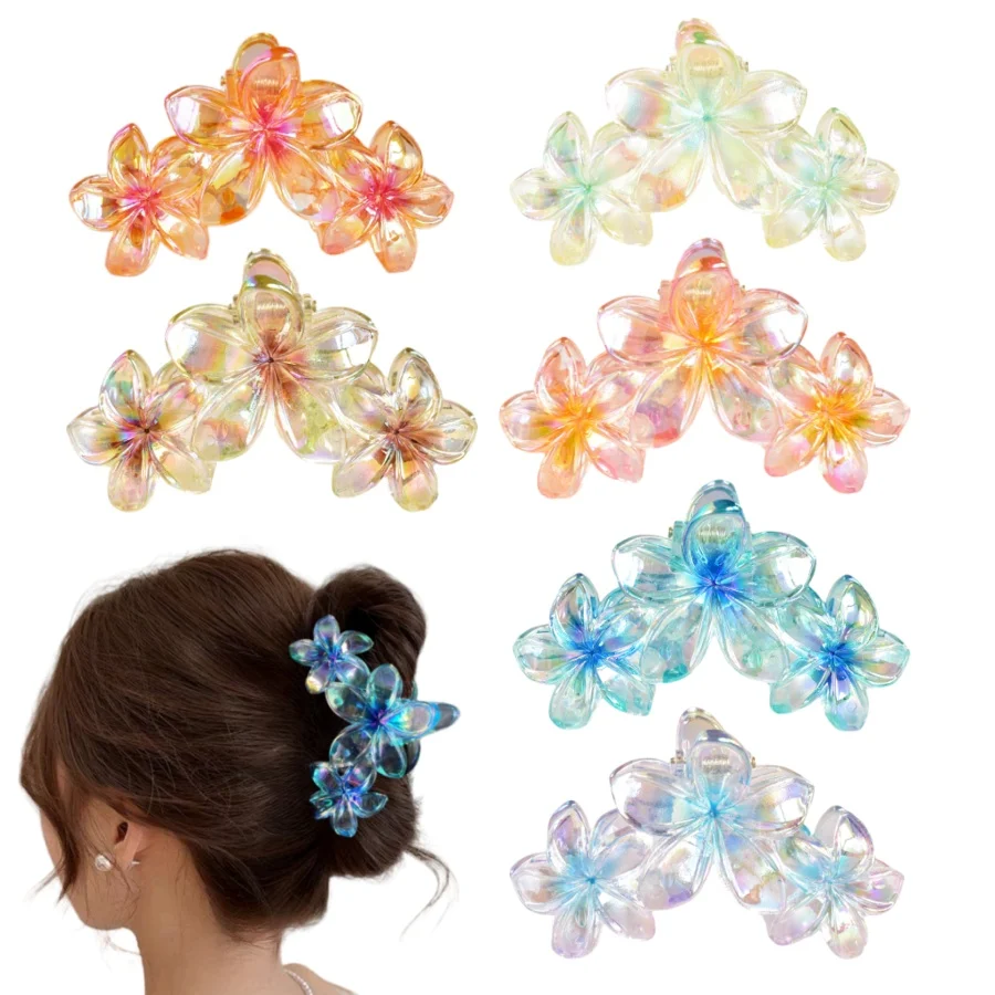 

3PCS/SET Women's gradient Color flower set Spring/Summer Color Travel Holiday Valentine's Day gift Everyday wear