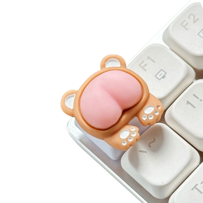 3D ABS Keycap Mechanical Keyboards Pink Piggy Rabbit Cats Bear Butt Customizeds Keycap 601B