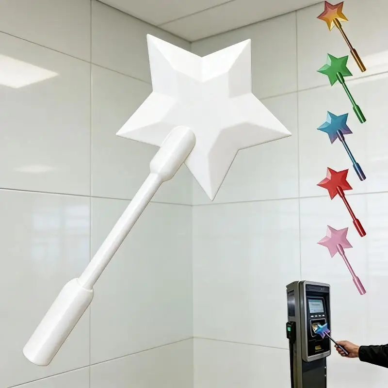 *Fashion Creative 3D Printed Wand Tap To Pay Portable Cute Star Magic Wand Holder Funny Lightweight Credit Card Holder Daily Use