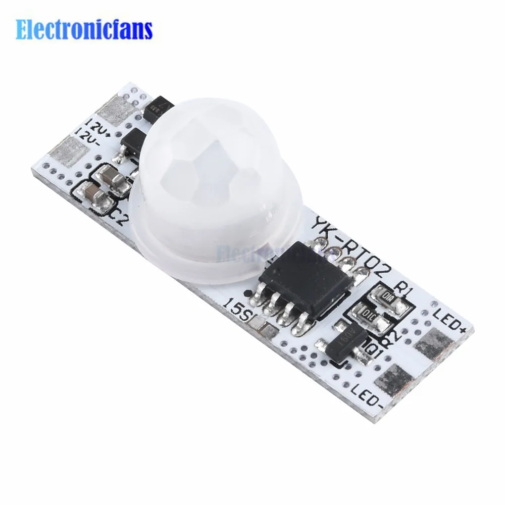 5/1pcs OuuZuu DC 12V 24V Ceiling PIR Motion Sensor Switch Module 3A IR Infrared Induction Body Sensor Detector Controller Switch