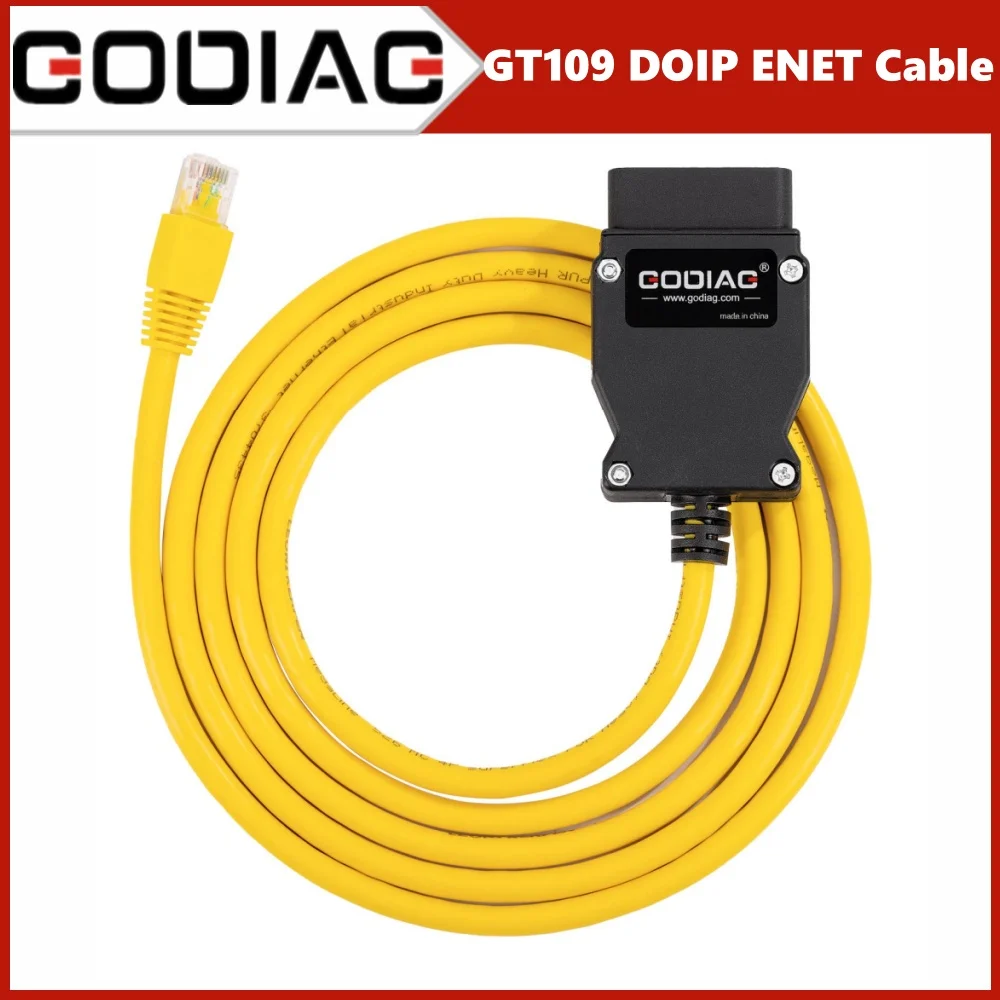 2024 GODIAG GT109 DOIP ENET with Voltage Display DOIP Diagnostic Programming Coding Adapter for BMW Benz VW Audi