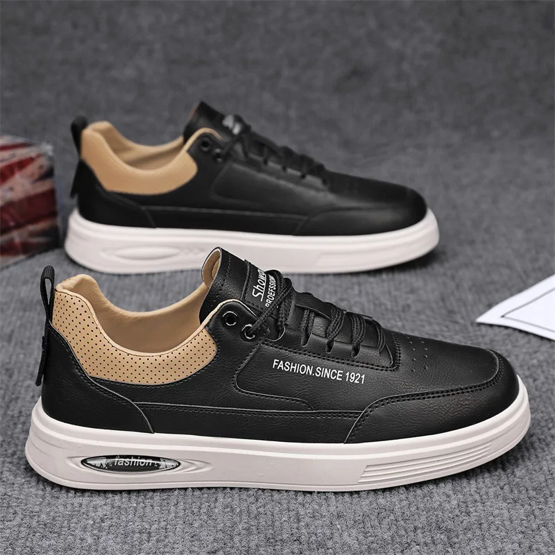 High Quality Classic Men's Leather Casual Sneakers Comfortable Man Shoes Outdoor Walking Shoe Male Shoes Zapatos De Hombre image 4