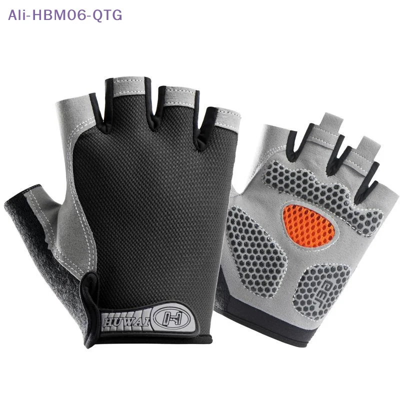 NEW Half Finger Cycling Gloves Men Women Anti Slip Shock Breathable Summer Bicycle Fingerless Sports Gym Training Bike