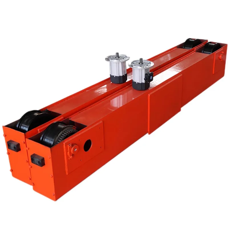 

End beam head walking ground beam ground rail mobile canopy end beam