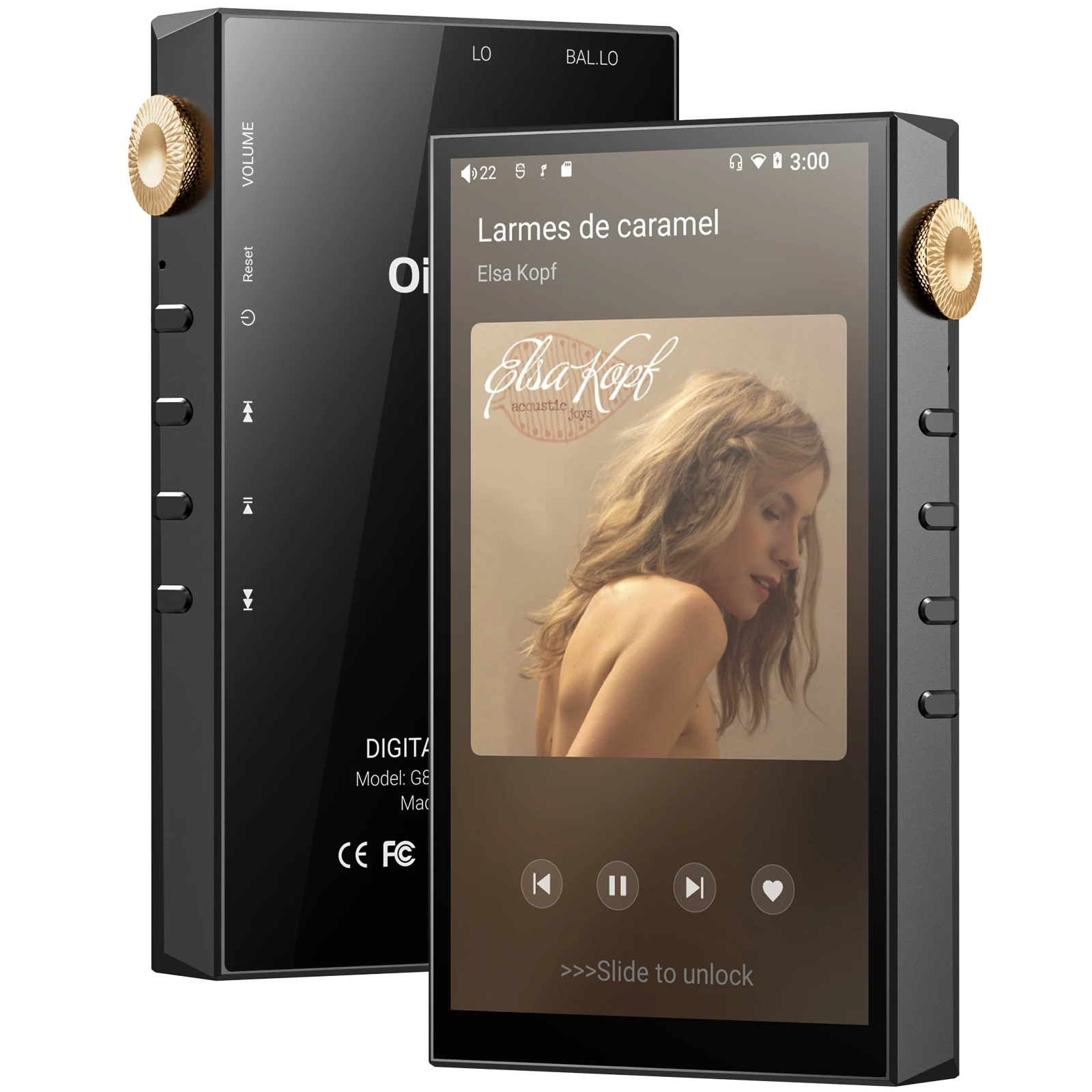 32GB/160GB HiFi 고해상도 오디오 플레이어, 블루투스 및 WiFi, 4.4mm 밸런스드, 듀얼 ESS DAC, 4.02인치 디지털 DSD512 무손실 Spotify 지원