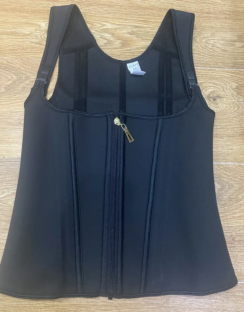 Fajas Colombianas пояса двойной компрессионный жилет верхняя талия тренер корсет с крючком на молнии плоский живот для похудения пояс для коррекции фигуры