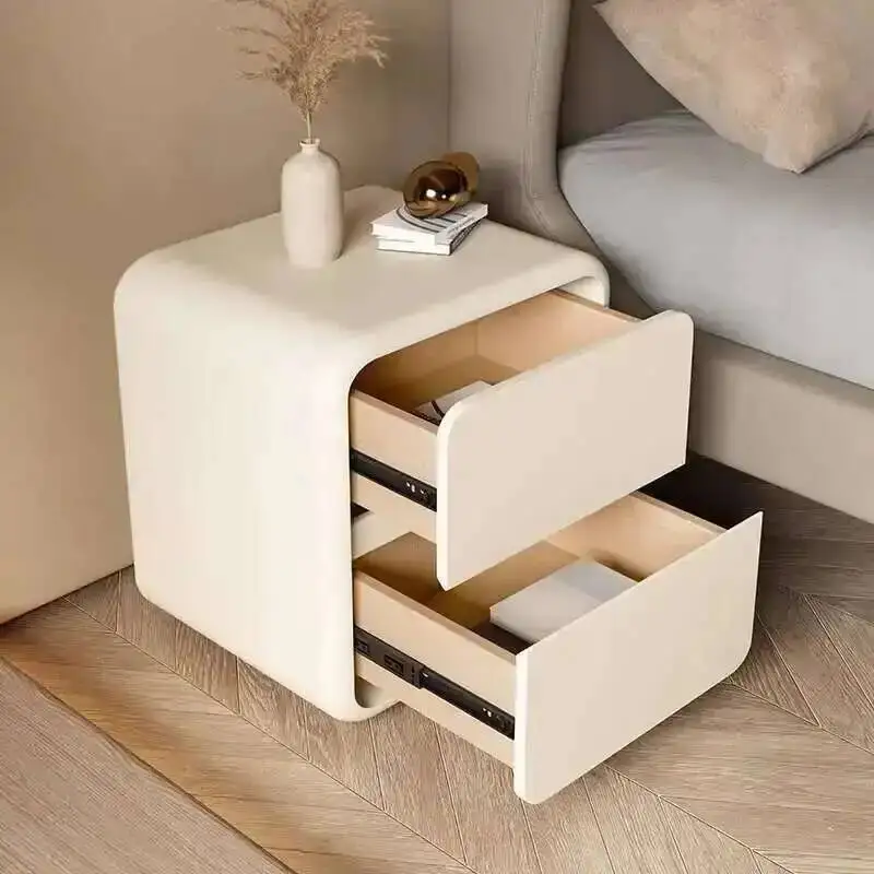

Minimalist Aesthetic Nightstand Drawer Modern Simple Trendy Bedside Table Luxury Italian Muebles Para Cuarto Bedroom Furniture