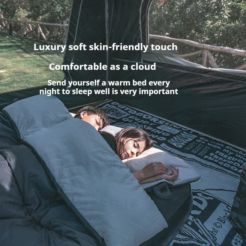 

Naturehike BLACKDOG Camping Envelope Sleeping Bag Outdoor Warm Portable Machine Washable Cotton Spliced Sleeping Bag Waterproof