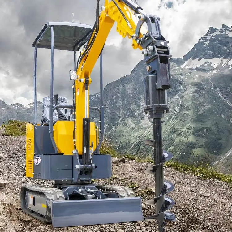 Customizable Mini Excavator 1 Ton Crawler Hydraulic Diesel Engine Small Excavators Mini Bagger Digger for Garden Farm