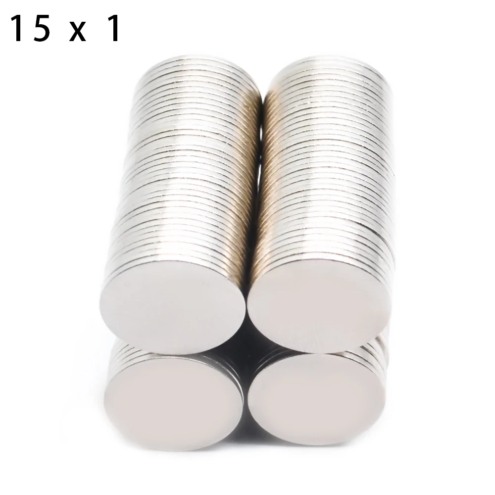 5-500Pcs 15x1 Neodymium Magnet 15mm x 1mm N35 NdFeB Round Super Powerful Strong Permanent Magnetic imanes Disc 15*1 new magnet