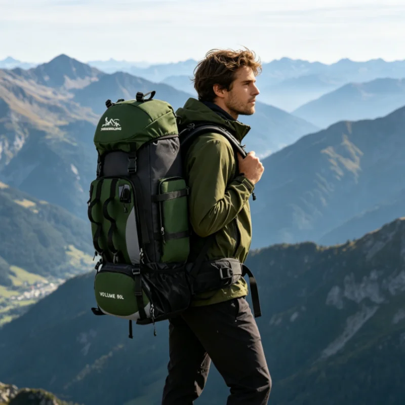 90-liter waterproof hiking bac - огляд і ціна Rucksack Military Style
