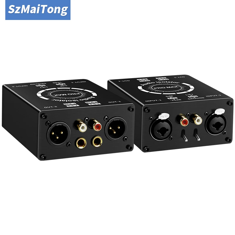 XLR Audio Isolator Current Sound Noise Cancellation Mixer Microphone Common Ground Filter Multifunctional Noise Isolator Meter