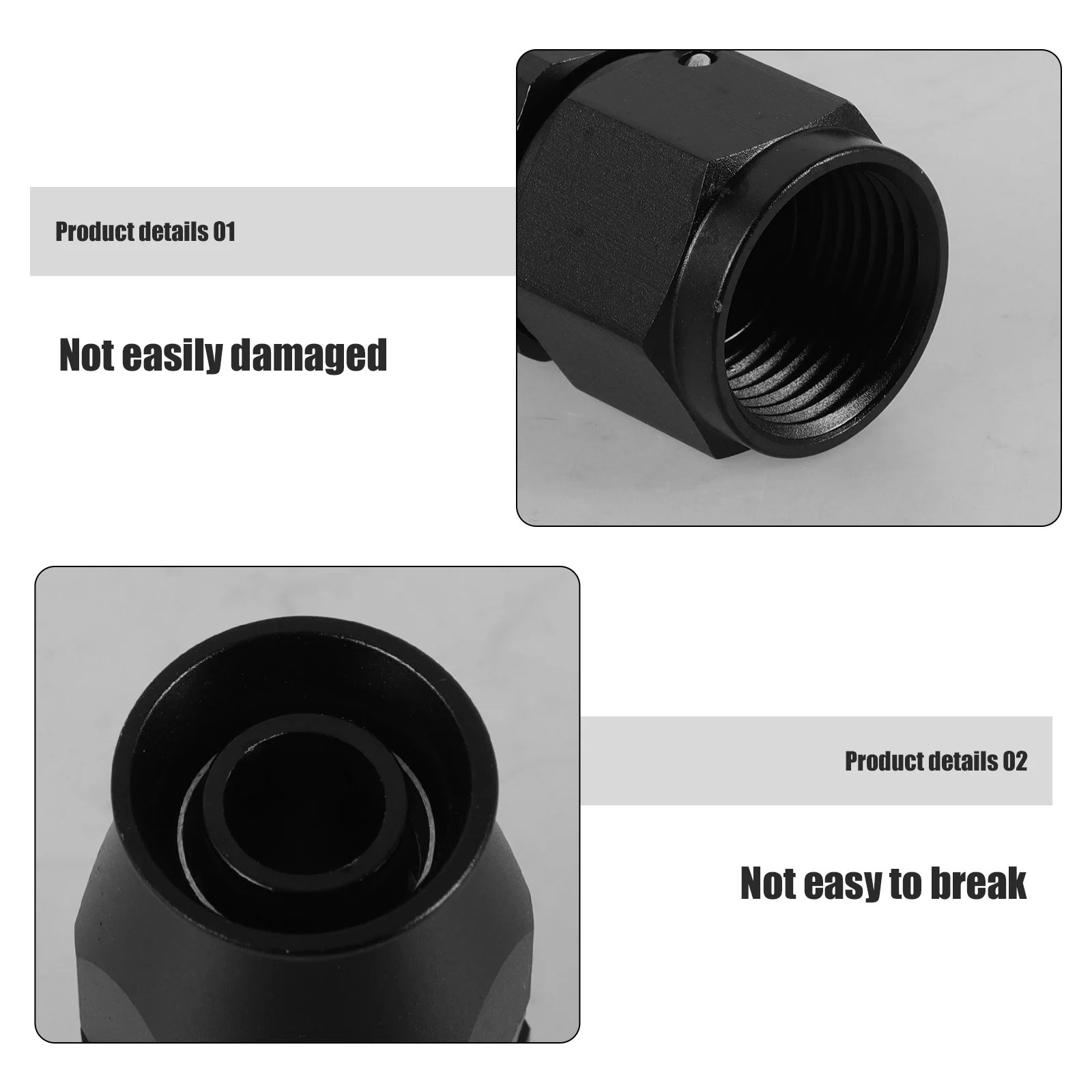 

Fuel Line Fitting Quick Connect Adapter Ptfe Hose Aluminum Alloy Leakproof Easy Install Compatible Various Cars Engine Oil