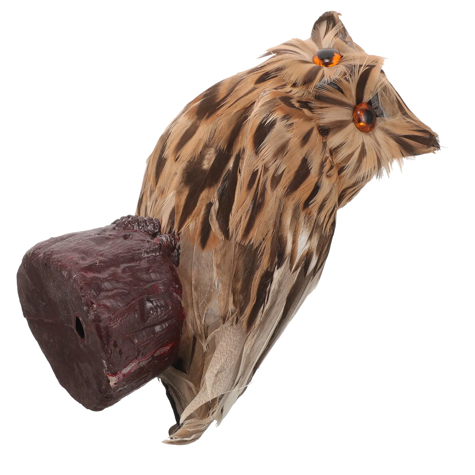 

Реалистичная статуэтка совы с перьями, мягкая плюшевая декоративная фигурка для дома, сада, улицы, реквизит для фотосъемки