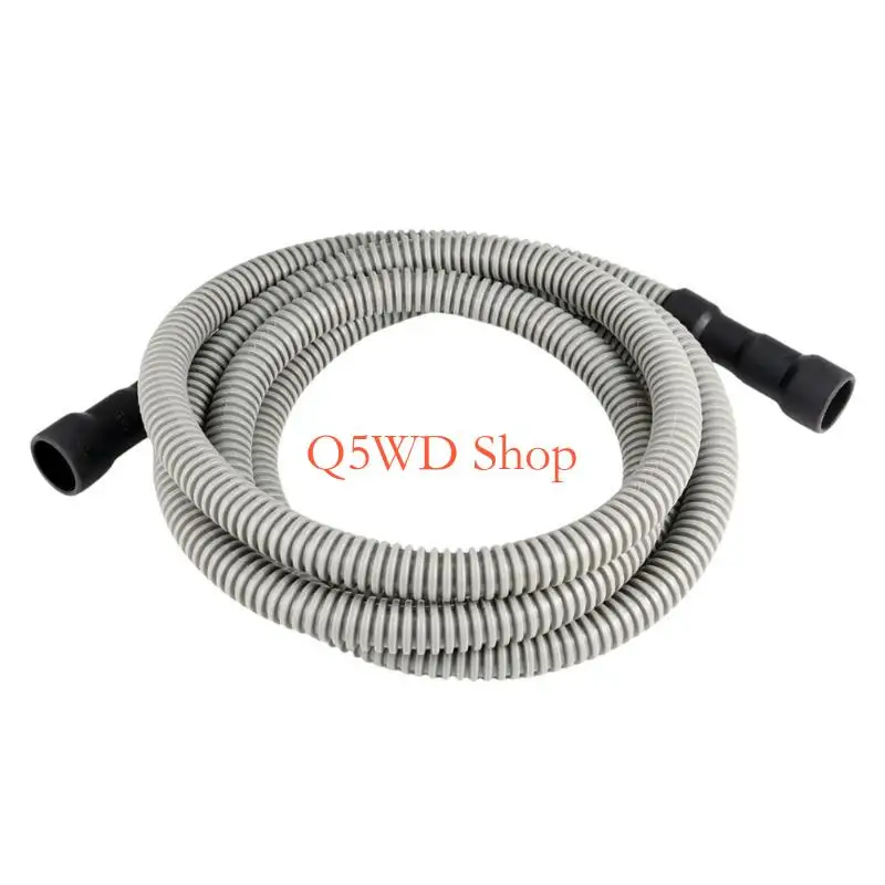 Q5WD Anti Kink Dishwasher Drain Hose 10 Feet Smooth Flows Designs for 5/8inch & 3/4in