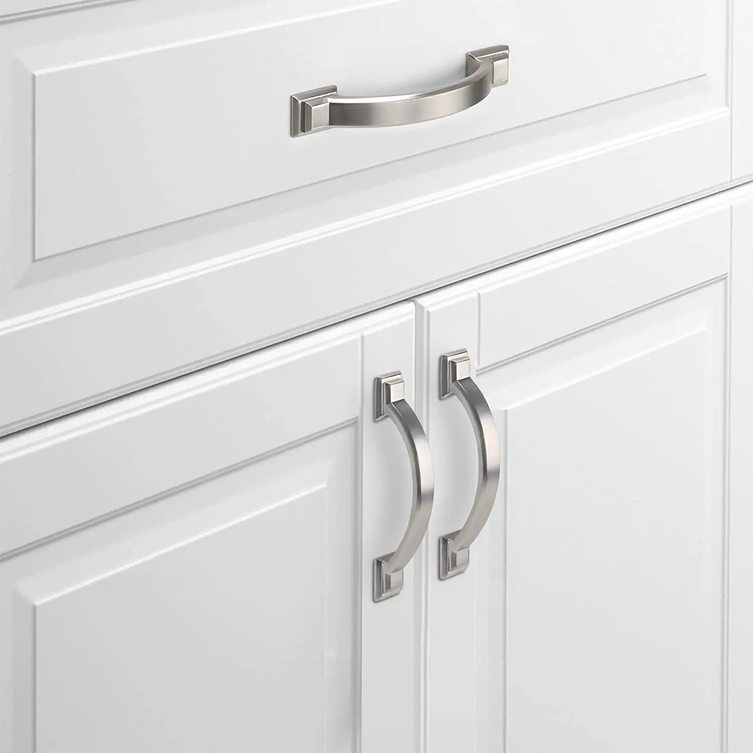 3 Inch Cabinet Handles Brushed Nickel Cabinet Pulls Solid Zinc Alloy Kitchen Cabinet Handles Kitchen Drawer Pulls Dresser Drawer