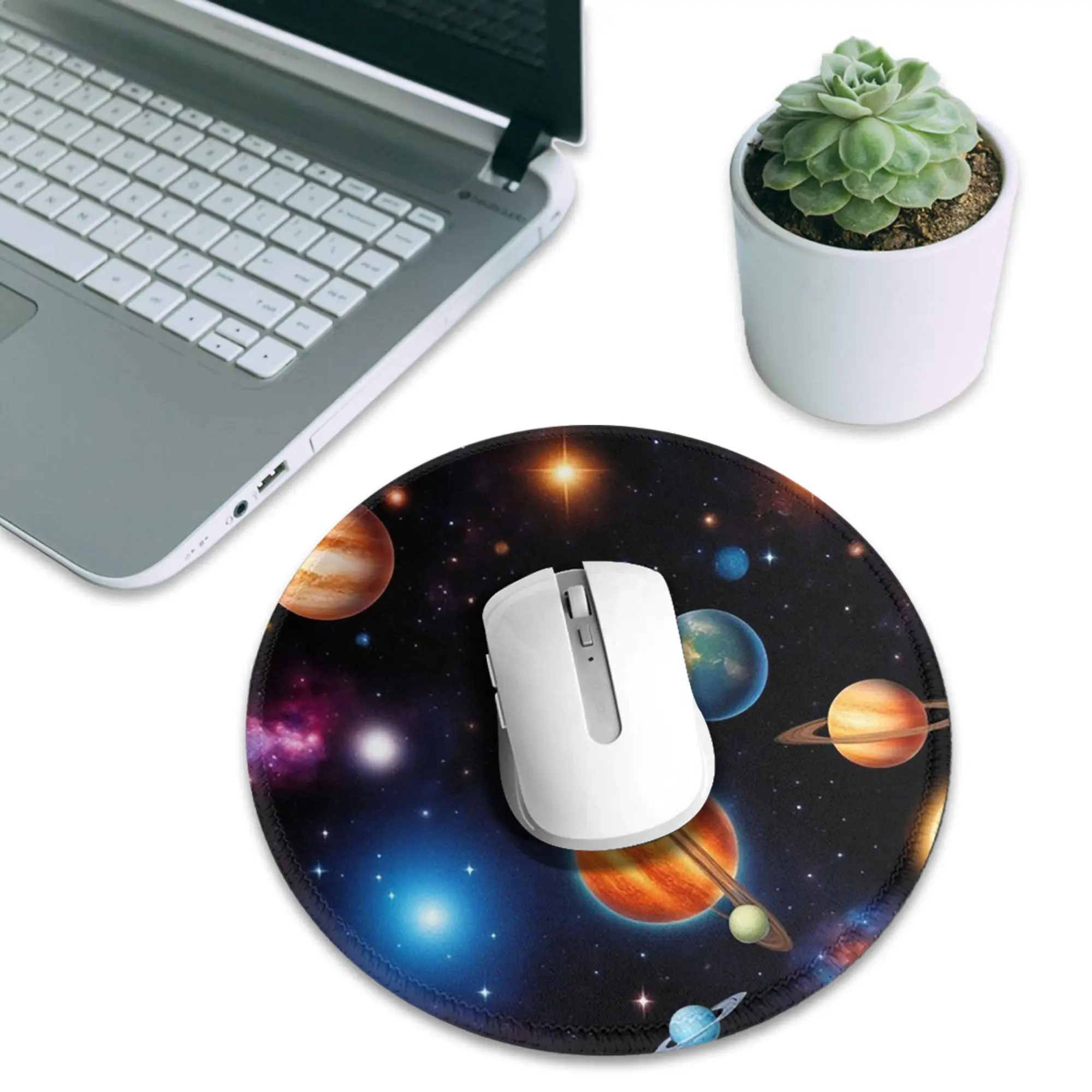 Solar System Space Planets Universe Mouse Pad Computer Keyboard Mouse Mat Gamer PC Laptop Desk Mat Office Accessories Table Mats