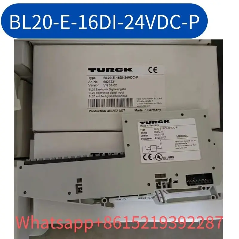 

Brand new module BL20-E-16DI-24VDC-P with a one-year warranty for fast delivery