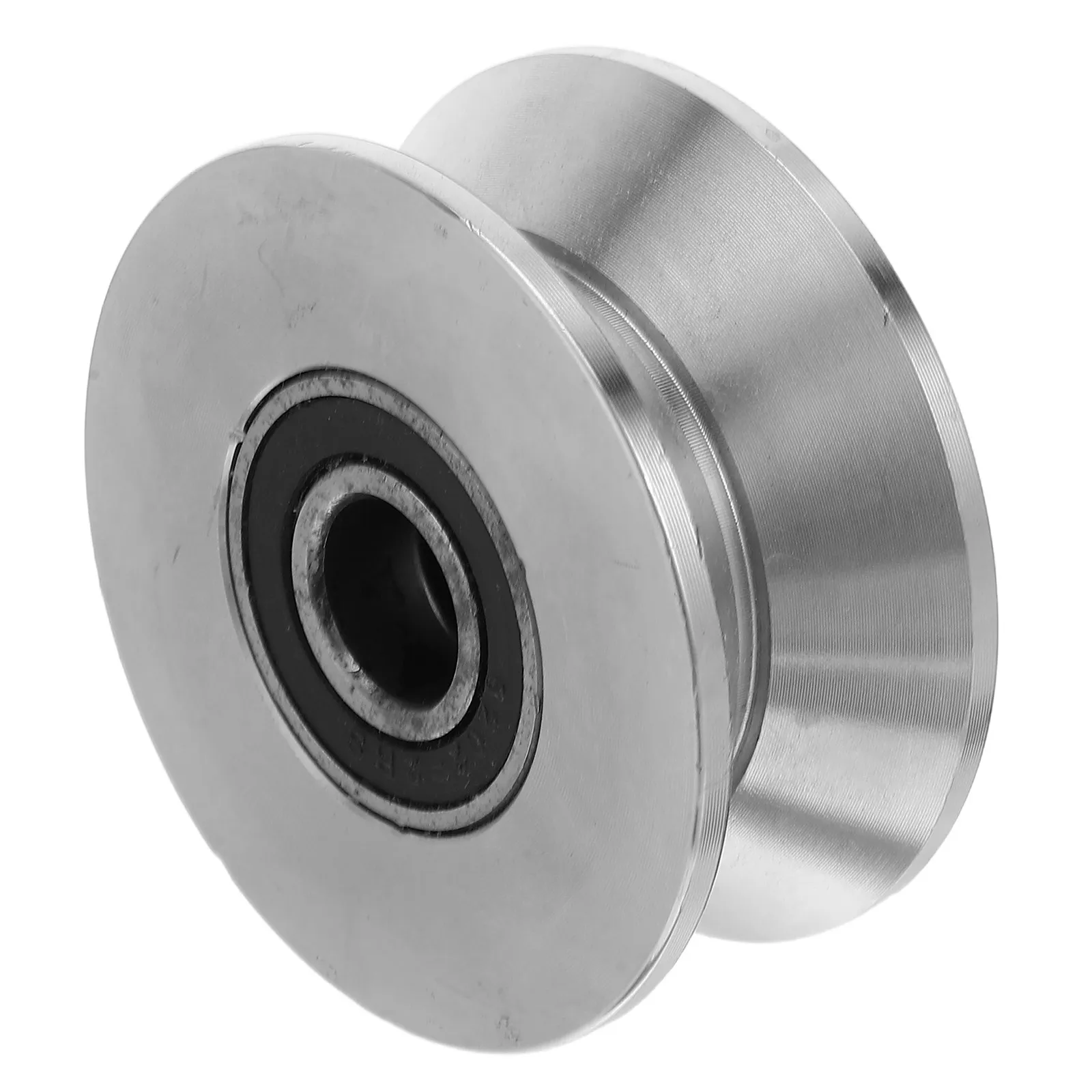 U Type Groove Stainless Steel Sliding Door Wheel Heavy Duty Barn Door Pulley for Garage Warehouse Metal Track Guide Roller