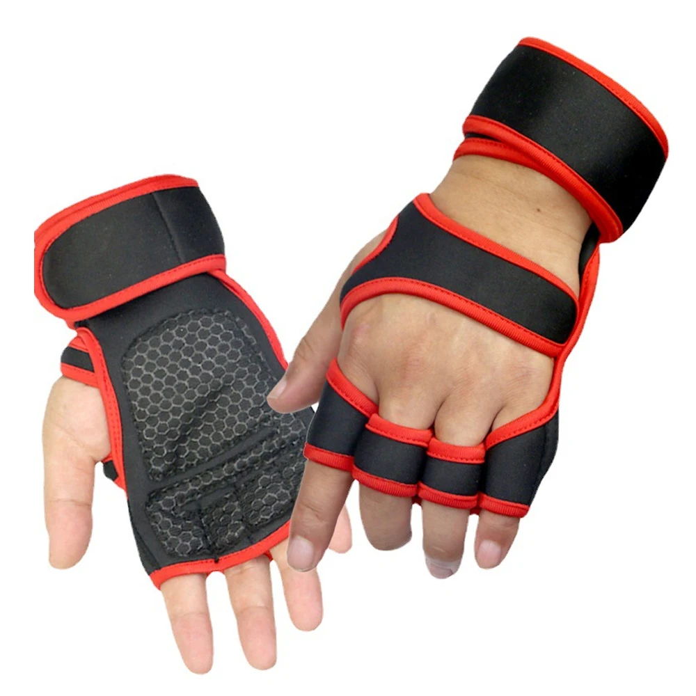 1Pair Cross Ventilated Training Gloves with Wrist Support for WODs,Gym Workout,Weightlifting Fitness, Strong Grip for Men Women