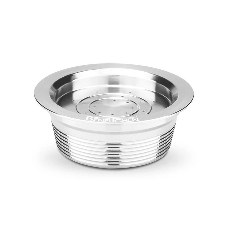 متوافق مع ماكينة القهوة lavazza a modo mio، وغطاء كبسولة القهوة من الفولاذ المقاوم للصدأ المعاد تدويره وإعادة الاستخدام