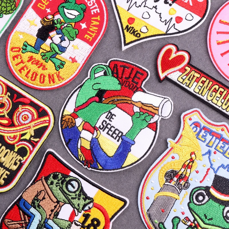 

Carnaval In Oeteldonk Emblem Embroidery Patch Iron On Patches On Clothes DIY Netherland Carnival Patches For Clothing Sew Badges