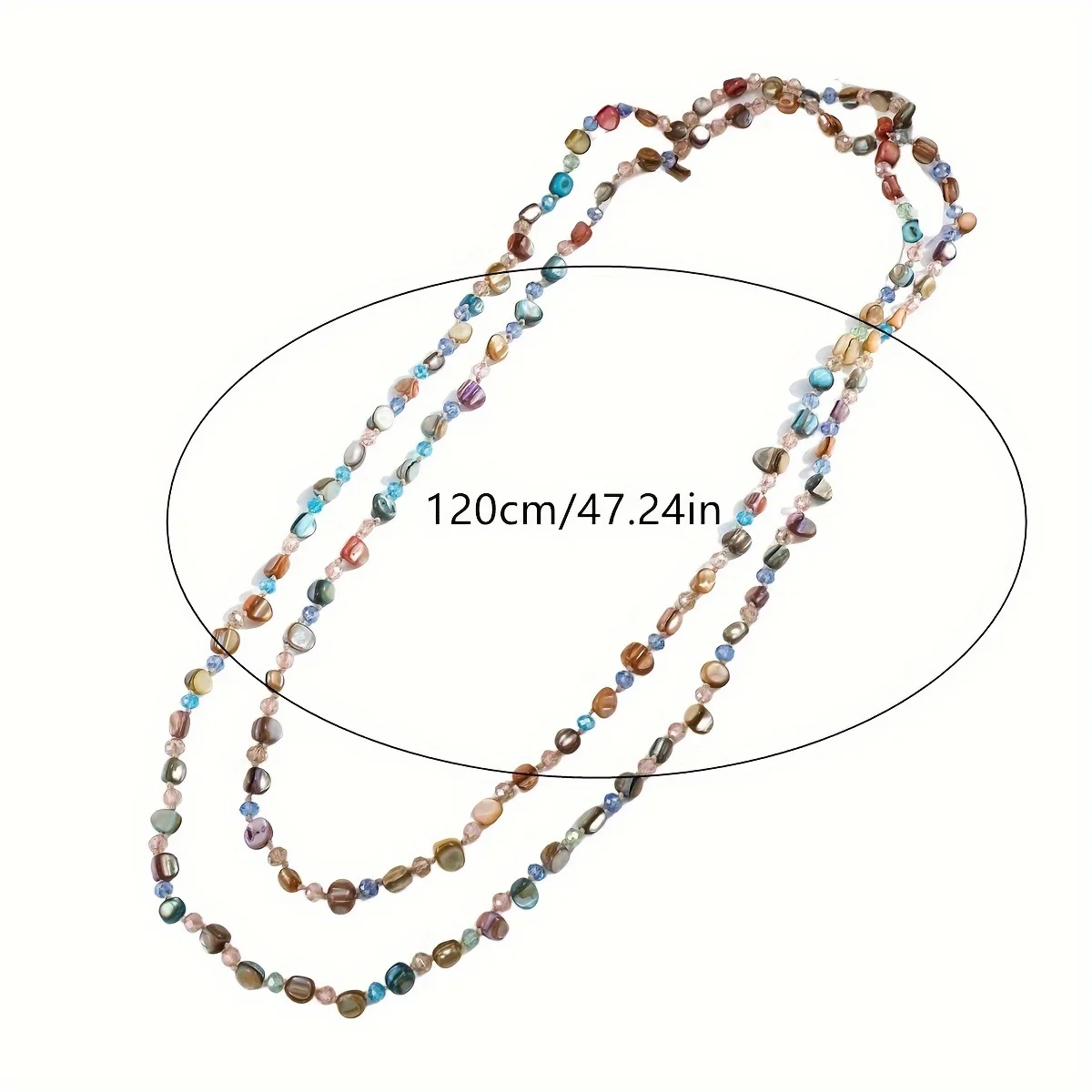 Bohemian Puka Colorful Shell Pendant Necklace Choker Boho Jewelry Collar Bead Long Double Layered Women Necklace Accessories