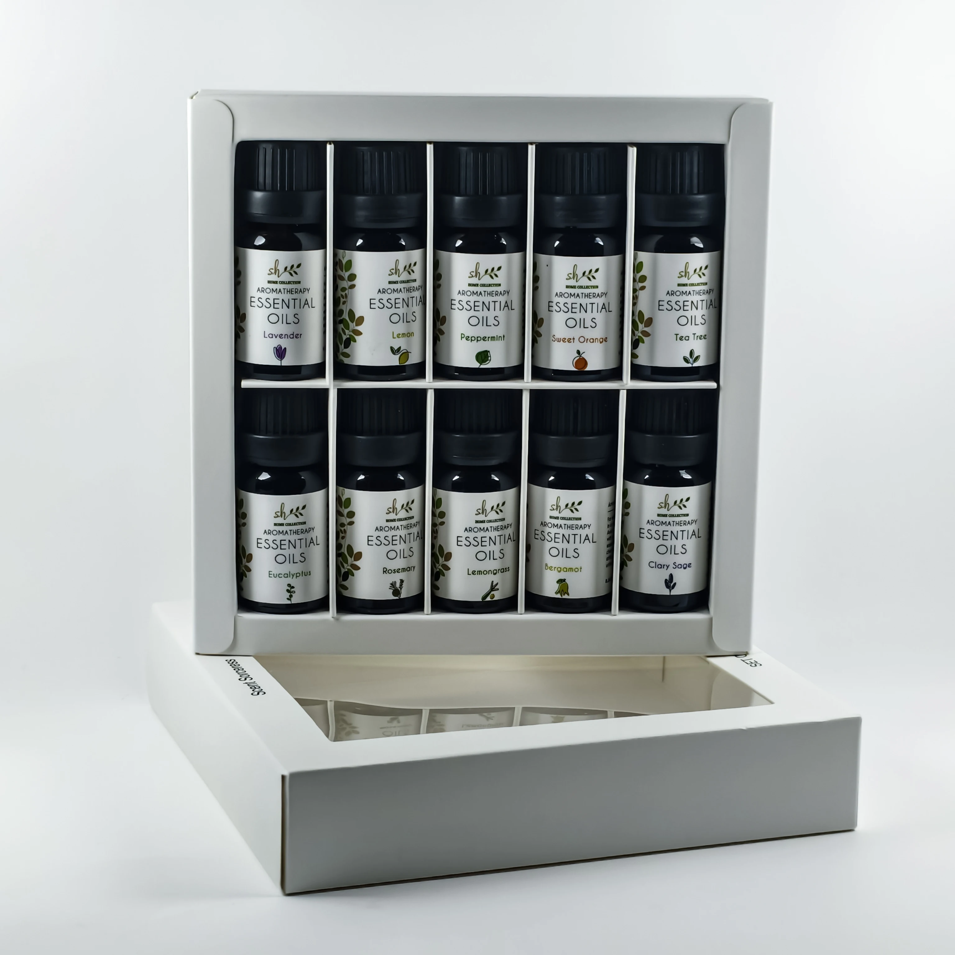 10Pcs/Set Lavender Lemon Rosemary Eucalyptus Peppermint Sweet Orange Aromatherapy Essential Oil Set Skin Care Fragrance Christma - Image 3