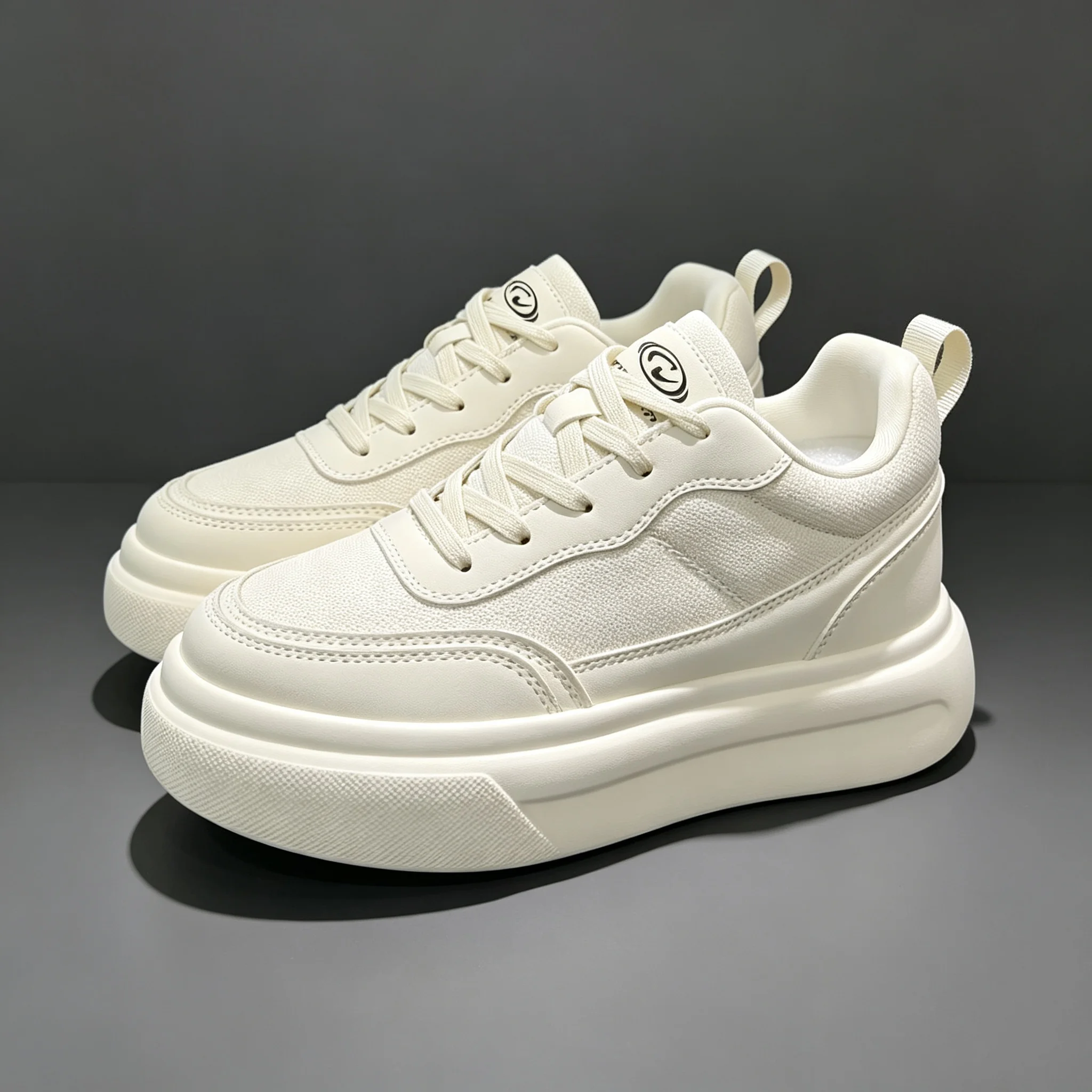 6-10CM Unsichtbare Höhenverlängerung Herren Plateau-Sneaker Schwarz Atmungsaktive Schnürschuhe Casual Höhenerhöhende Skate-Schuhe Alltagsschuhe zum Spazierengehen – Detail 22