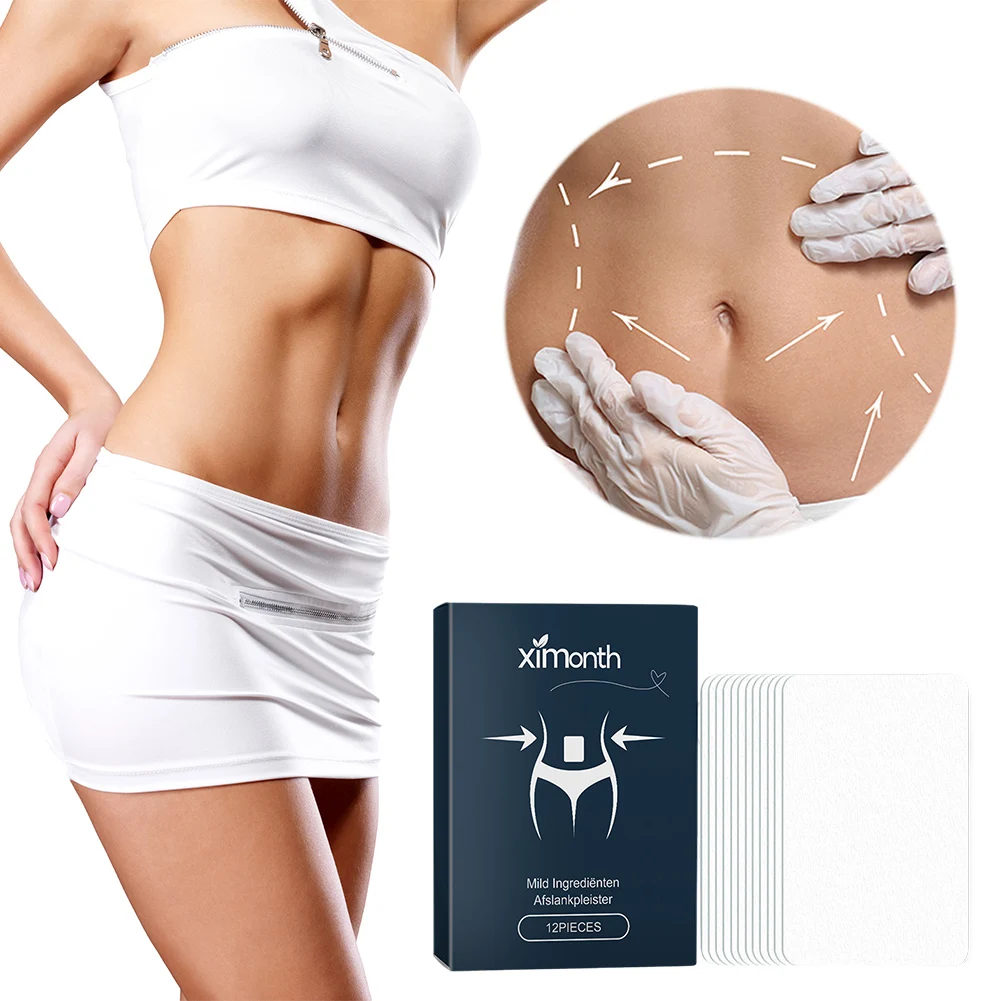 

12 PCS Slimming Patches Extra Strong Detox Slim Patch Fat Burn Slim Patch Navel Sticker Natural Belly Sticker for Women