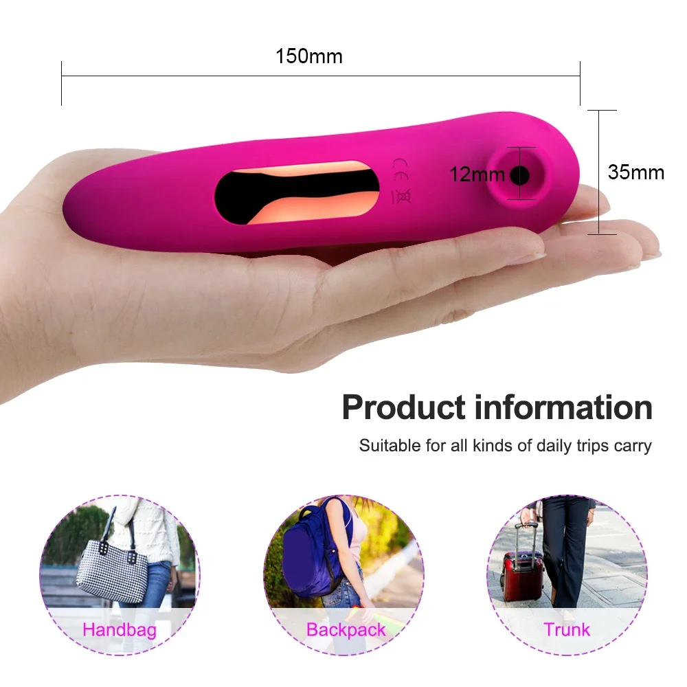 Kuat klitoris mengisap Vibrator untuk wanita puting vakum Oral Stimulator pijat Dildo wanita Masturbator mainan seks untuk dewasa