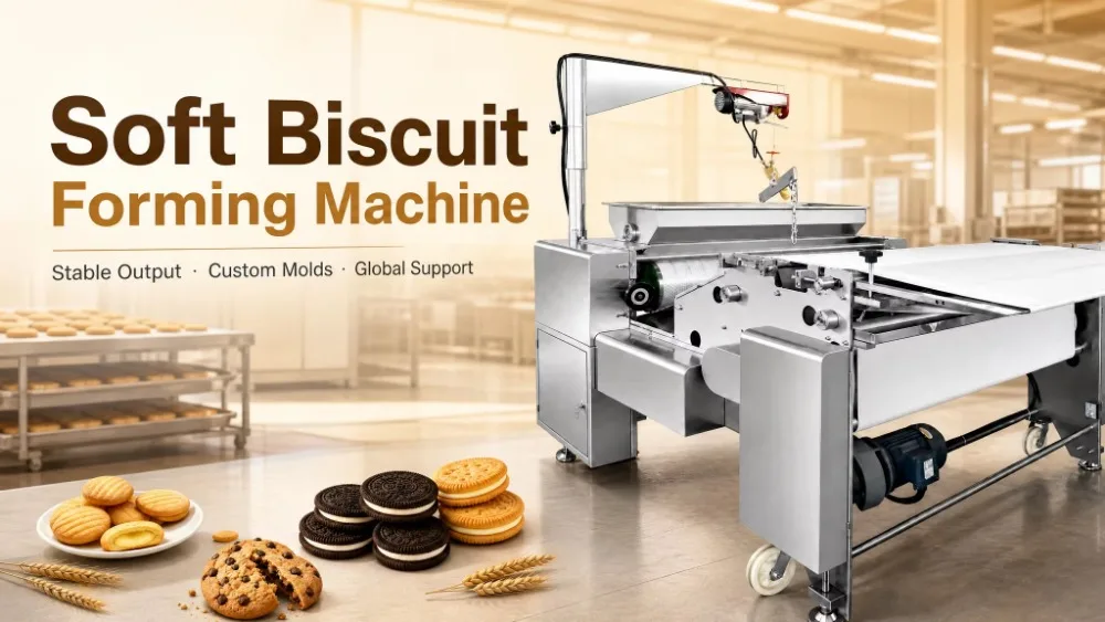 Industrial Soft Biscuit Making Machine Cookie Shaping Moulder for Bakery Snack Food Processing Plant Production