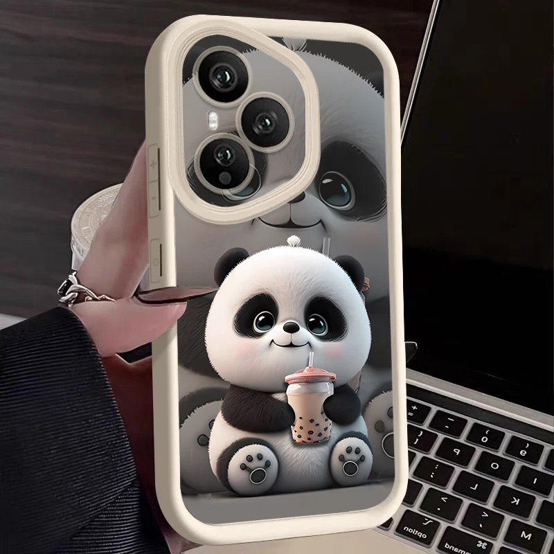 Funda de Teléfono con Diseño de Panda para Honor 400 200 Pro X8c X9c Smart X6a X6b X6c Magic7 Lite, Resistente a Golpes, de TPU Suave