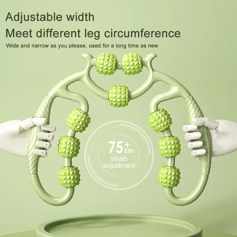 Artefact amincissant pour les jambes, rouleau de Massage circulaire à 12 cartouches pour la Relaxation musculaire, étirements, équipement de serrage pour les jambes de Yoga