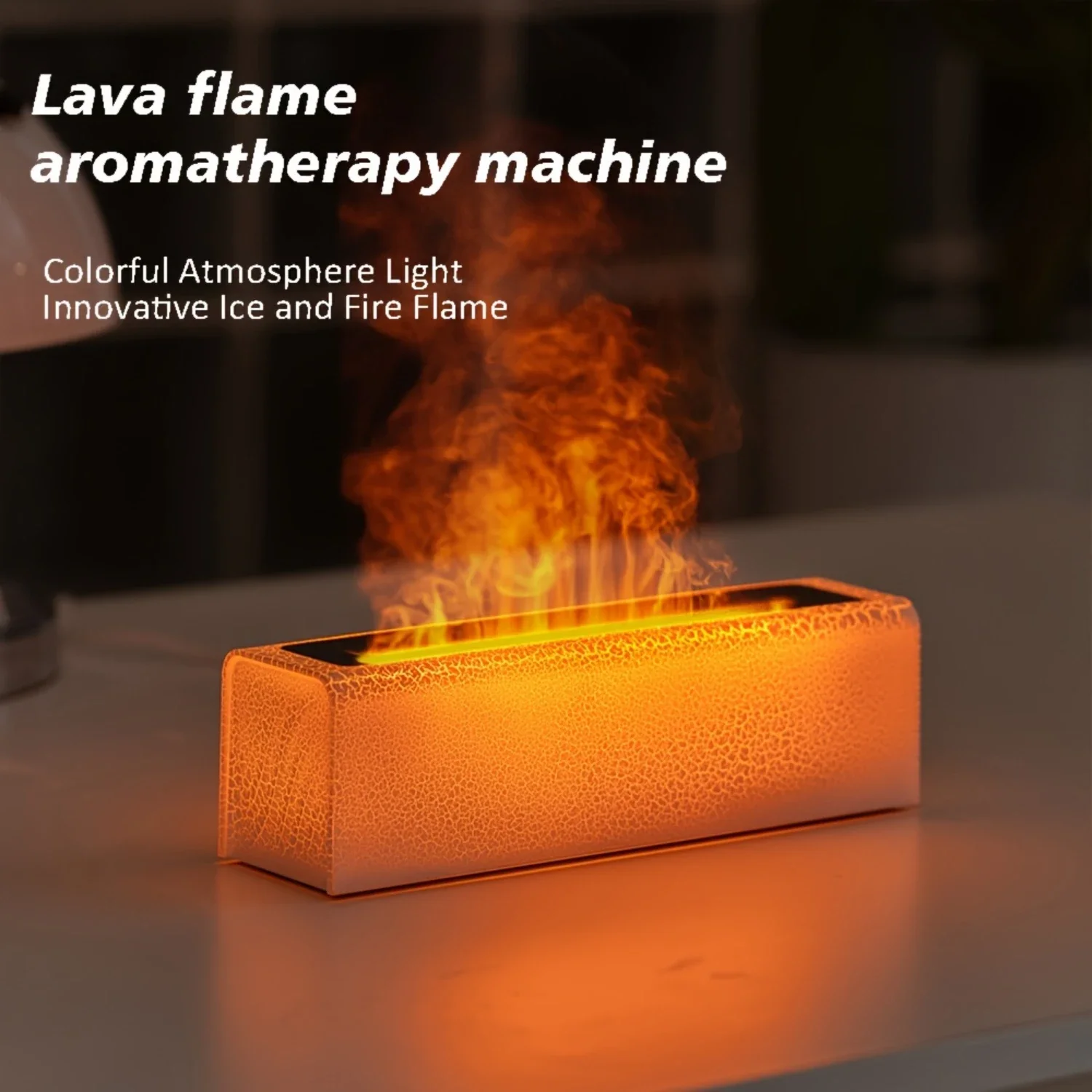 

Увлажнитель воздуха Cool Lava Flame с красочной лампой, 1 шт., освежители для комнаты, офиса, машины, школы, спальни, Рождественский подарок на Хэллоуин