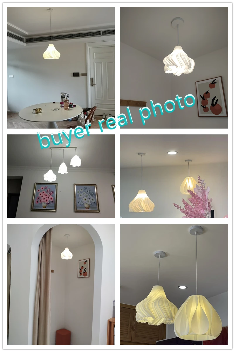 Modern Creative 3D Printing Ceiling Chandelier for living room Bedroom Bedside Restaurant Pendant Lights Dining Table Decor Lamp