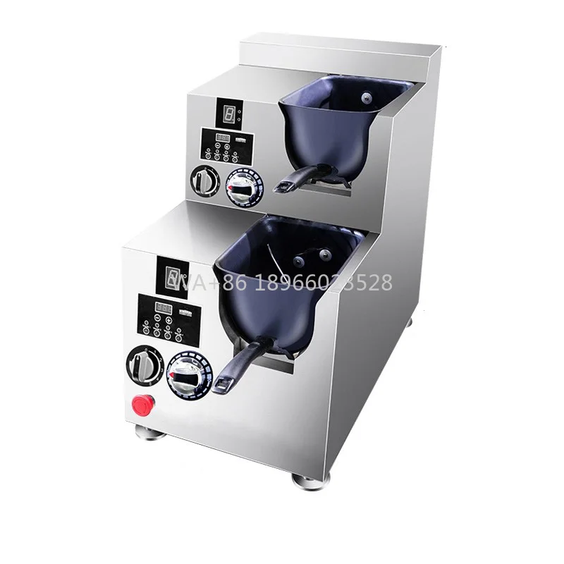 

Индукционная коммерческая кухонная машина для жарки, жареная, 3500 Вт, автоматическая роботизированная плита вок, U-образная нержавеющая сталь, емкость 4 кг