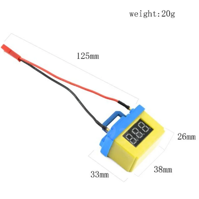 RC Car Battery Voltage Alarm Lipo Battery Low Voltage Simulation Decoration Parts Accessories for 1/10 Crawler TRX4 Axial SCX10