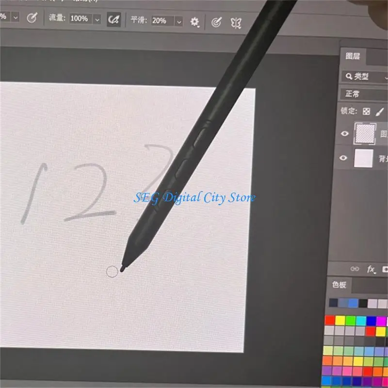 U75B Drawing Tablet Pen Tips Plastic Pen Refills With Clip For Pen 3 PTK470 PTK670