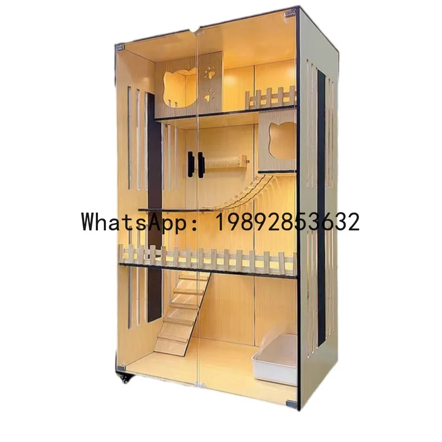 

PYJ Internet celebrity cat villa household cabinet indoor cat house cattery