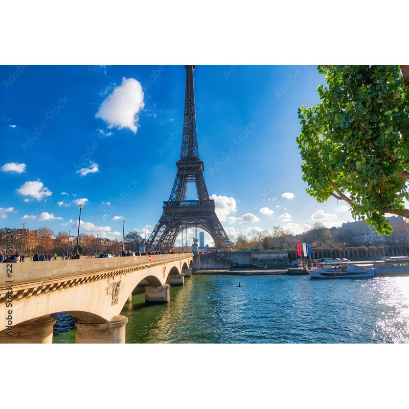 NITREE Art Cloth Background European Landscape Famous Scenic Spots Street  Night Scene Photography Background Props  OZ-03