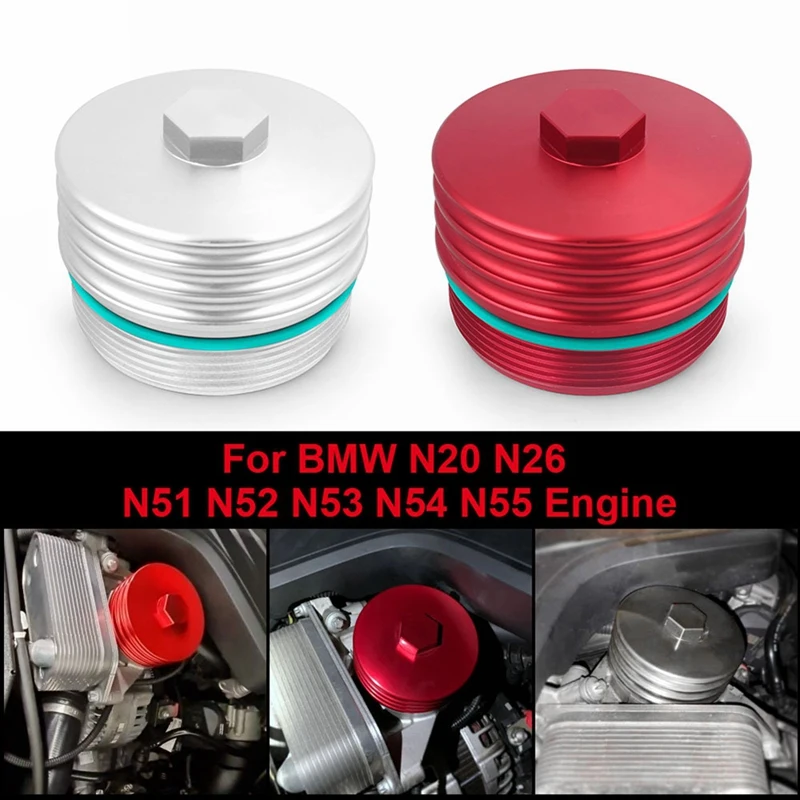 

Oil Filter Cover Aluminum Alloy Engine Oil Filter Housing For BMW N20 N26 N51 N52 N53 N54 N55 Z4 Car Modification